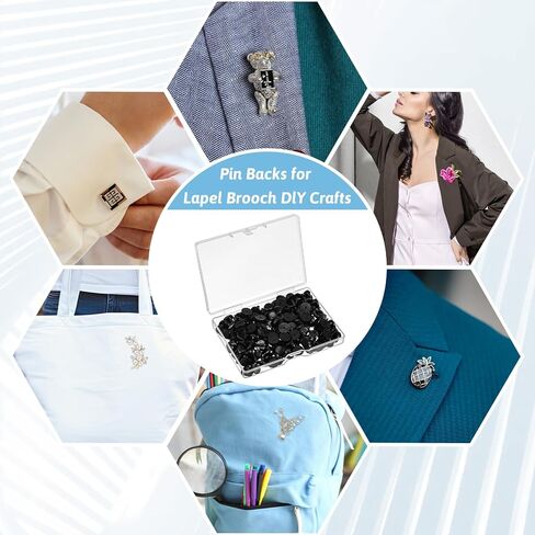 150 PVC PVC Rubber Pin Backs استبدال شارة صلق للبصيرة الدبابيس دبابيس كاب الدبابيس الدبابيس لدامن الدبابيس لبروش بروش موحدة شارة شارة شارة حاملي السود. in Kuwait