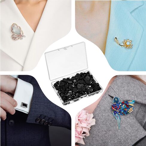 150 PVC PVC Rubber Pin Backs استبدال شارة صلق للبصيرة الدبابيس دبابيس كاب الدبابيس الدبابيس لدامن الدبابيس لبروش بروش موحدة شارة شارة شارة حاملي السود. in Kuwait