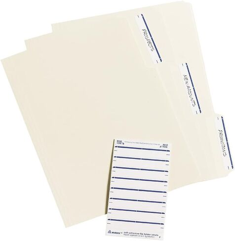 Avery 05200 Permanent Filing Labels, 11/16-Inch x3-7/16-Inch, 252/PK, Dark Blue in Saudi Arabia
