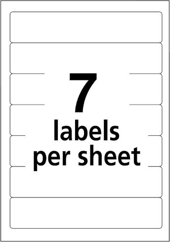 Avery 05200 Permanent Filing Labels, 11/16-Inch x3-7/16-Inch, 252/PK, Dark Blue in Saudi Arabia
