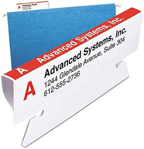 Smead 64915 Viewables Color System System System Pack Back 3 1/2 بوصة أبيض 160/حزمة in Saudi Arabia
