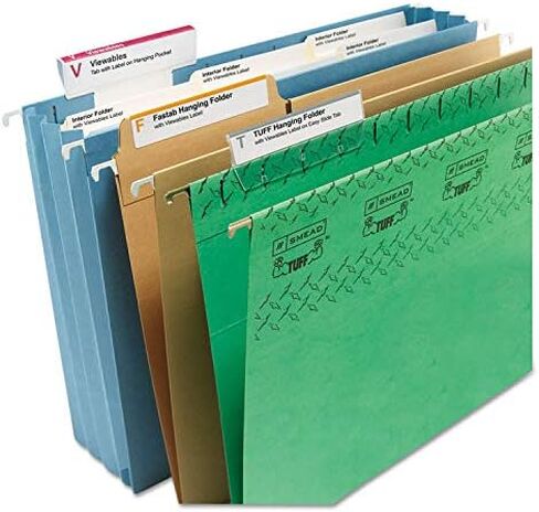 Smead 64915 Viewables Color System System System Pack Back 3 1/2 بوصة أبيض 160/حزمة in Saudi Arabia