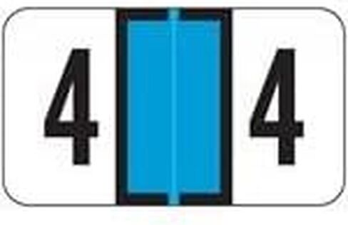 Jeter Numeric Label - 7300 Series (Rolls) - 4 - Lt. Blue in Kuwait
