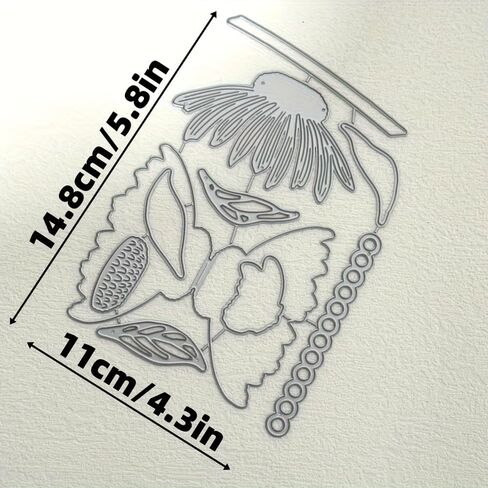 مجموعة موت Sunflower Stamp ، طوابع واضحة وقطع المعادن يموت لألبوم DIY Scrapbooking ألبوم الزخرفة ، الحرف لصنع البطاقات DIY in Kuwait