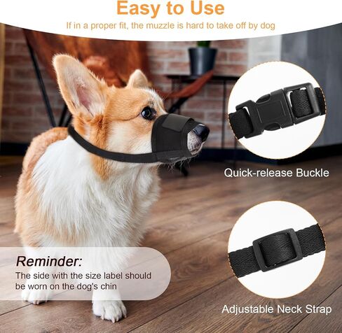 Mesh Dog Muzzles for Small Dogs Breathable Nylon Muzzle for Small Medium Sized and Short Snout Dogs Puppy Muzzle Prevents Biting Adjustable Dog Mouth Cover (S) in Saudi Arabia