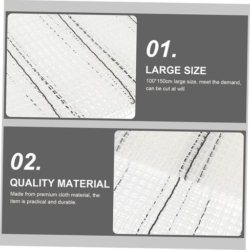 Angoily DIY Rug Carpet Hooking Mesh Blank Rug Making Material Cuttable Floor Mat Accessory in Saudi Arabia