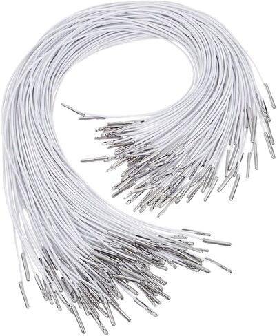 ARTIBETTER 150pcs Elastic Cords with Metal Ends Stretch Loop Chin Strap for Hats Masks DIY Projects Durable and Versatile for Skiing Cycling and Crafting in Saudi Arabia