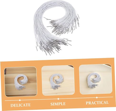 ARTIBETTER 150pcs Elastic Cords with Metal Ends Stretch Loop Chin Strap for Hats Masks DIY Projects Durable and Versatile for Skiing Cycling and Crafting in Saudi Arabia