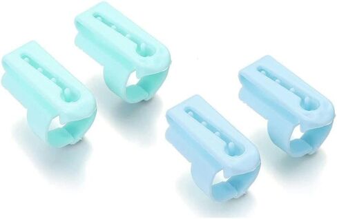 4Pcs Guides Sewing Accessories Wool Sweater Knitting Tool Yarn Guides Finger Splitter Thimble Ring,Practical Design and Durable, Sewing Thimbles (Blue and Green) in Saudi Arabia