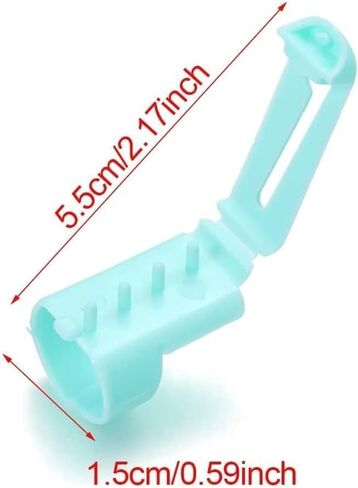 4Pcs Guides Sewing Accessories Wool Sweater Knitting Tool Yarn Guides Finger Splitter Thimble Ring,Practical Design and Durable, Sewing Thimbles (Blue and Green) in Saudi Arabia