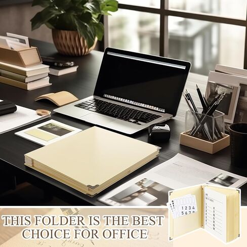 Marspark Important Document Organizer with Labels, Expanding File Folder, Family Document Organizer Binder for Important Papers, Letters, Photos, Passports(Black) in Saudi Arabia