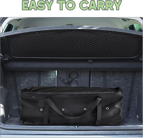 Abbylike Oxford Waterproof Rolling Hay Bale Bag 4 Heavy Duty Wheels 46 x 23 x 16 Inch Extra Large Breathable Hay Storage Container for Horses for Storage Transport and competitions(Simple Style) in Saudi Arabia