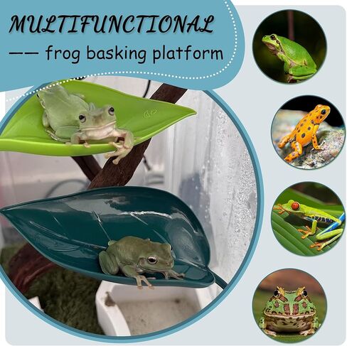 منصة تشمس السلحفاة ، 3pcs إكسسوارات دبابات الأشجار ، منصة تشكيل تنين على شكل أوراق مع أكواب شفط ، إكسسوارات دبابات النمر ، ديكور خزان السلحفاة (أخضر) in Kuwait