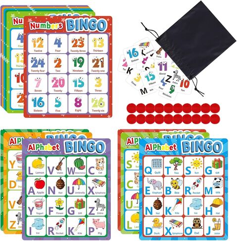 لعبة Alphabet Bingo لعبة ورسالة وأرقام وكلات مشهورة ألعاب Bingo Board للأطفال الصغار ، ABC و 123 ألعاب تعليمية للأطفال ، أنشطة التعلم في مرحلة ما قبل المدرسة ، ألعاب مطابقة الأسرة in Kuwait