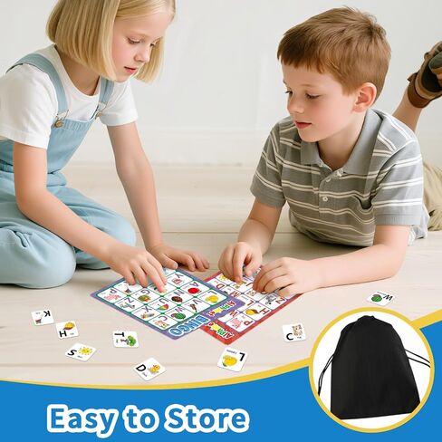 لعبة Alphabet Bingo لعبة ورسالة وأرقام وكلات مشهورة ألعاب Bingo Board للأطفال الصغار ، ABC و 123 ألعاب تعليمية للأطفال ، أنشطة التعلم في مرحلة ما قبل المدرسة ، ألعاب مطابقة الأسرة in Kuwait