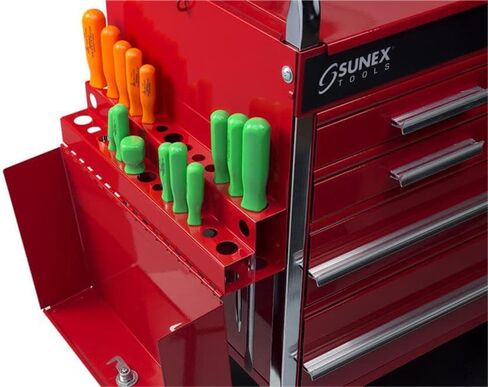 Sunex 8045 Professional 5 Drawer Service Cart with Locking Top- Red in Saudi Arabia