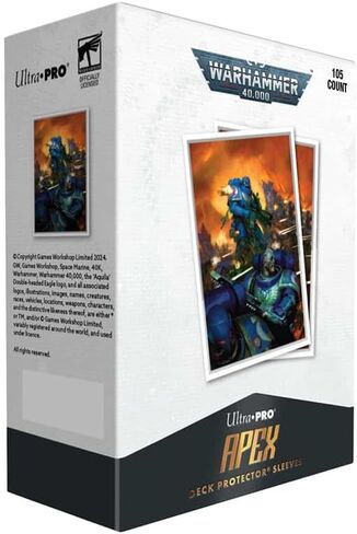 Adeptus Astartes 105ct APEX Deck Sleeves for Warhammer 40,000 by Ultra PRO in Saudi Arabia