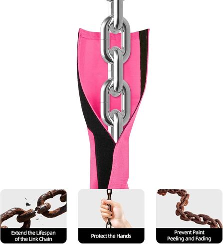 غطاء سلسلة أرجوحة 2pcs ، أغطية سلسلة للتأرجح ، مناسبة للإكسسوارات المتأرجحة لمنع إصابات اليد وبقع الصدأ ، وأكمام السلسلة مناسبة للاستخدام في الحدائق والتراسات والشرفات (الأزرق) in Kuwait