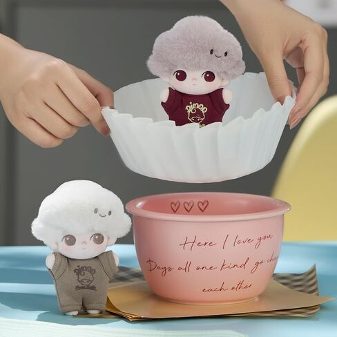 POP MART DIMOO Crush on Coffee Series-Soft-faced Plush Keychain Blind Box, Random Design Action Figures Collectible Toys Home Decorations, Single Box in Saudi Arabia