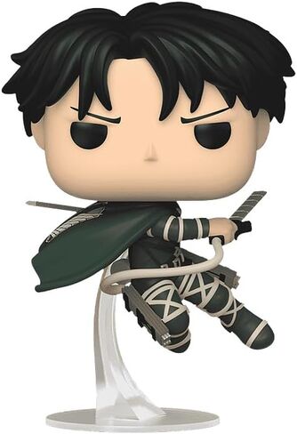 Pop Anime: Attack on Titan - Captain Levi Exclusive Vinyl Figure Bundled with Box Protector Compatible for Funko in Saudi Arabia
