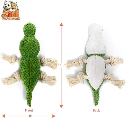 ألعاب الكلاب ، لعبة Squeak ، لعبة مضغ ، لعبة Tug of War Dog التفاعلية ، حبل معقود لتنظيف الأسنان والملل ، الأخضر ، شكل التمساح in Saudi Arabia