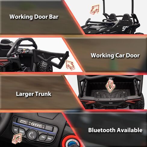 SOPBOST XL 24V 10AH REAL 2 مقعدين أطفال UTV Ride-On مع سيارة التحكم عن بُعد 4x4 4WD Electric Oper in Saudi Arabia