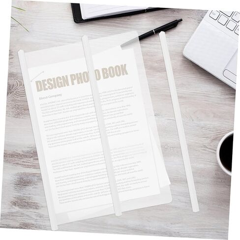20pcs Transparent File Binding Bars for Report Covers Sliding Clamps for Document Organization Lightweight and Portable Lever Clips for Office and School Use in Saudi Arabia