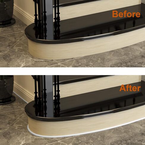 Flexible Molding Trim Quarter Round Trim Peel and Stick Bendable Trim for Floors, Kitchen Countertops, Bathrooms... Flexible Molding in Saudi Arabia