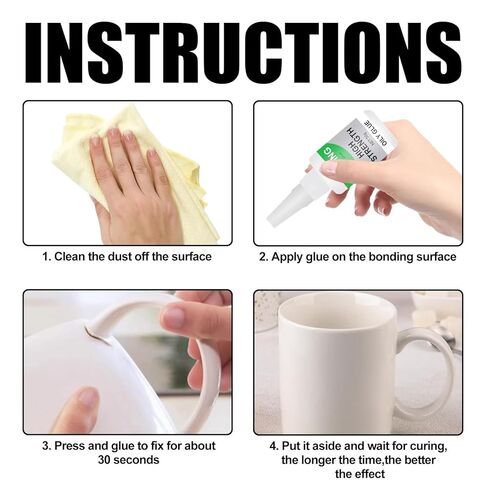 2pcs اللحام غراء الزيتي عالي القوة - 50 غرام غراء خزفي من الخزف والفخار ، مقاوم للماء ، لا رائحة ، مقاومة لدرجة الحرارة ، للأحذية ، المعادن ، البلاستيك ، الخشب ، الجلد ، الزجاج in Kuwait