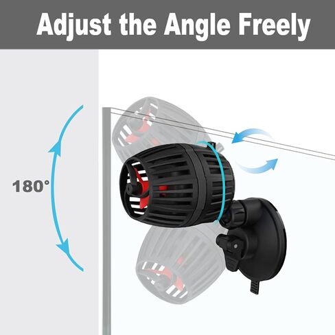 Carefree Fish Aquarium DC12V 10W Wave Maker 4 Level Adjustable Flow Rate Powerhead 1500Gph Wave Pump for 10~60Gal Freshwater and Saltwater Fish Tank in Saudi Arabia