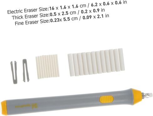 Gatuida Electric Eraser Auto-Rotate Function Battery Operated for Artists and Students Precise Sketching and Correction Includes Refills in Saudi Arabia