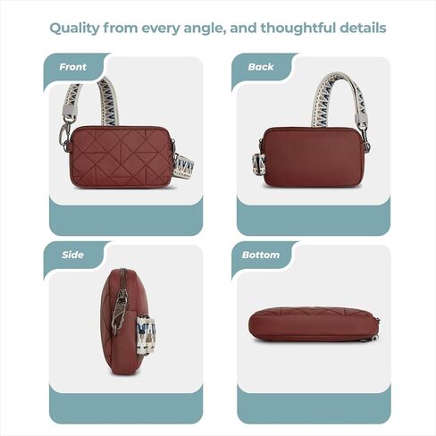 Travelon Boho Anti-Theft Phone Sling, Paprika in Saudi Arabia