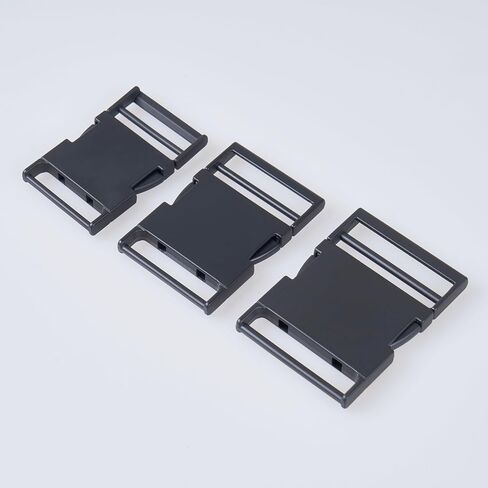 2 pcs/4 pcs buckle metal buckle لحقائب الظهر ، الأحزمة ، حقائب الخصر ، أطواق الكلاب ، مشبك الجانبي القابل للتعديل القابل للتعديل ، الأسود in Kuwait