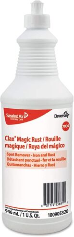مزيل بقع النسيج التجاري Clax Magic Rust من Diversey 100905320، يزيل بقع الحديد والصدأ، زجاجة ضغط جاهزة للاستخدام، 32 أونصة (عبوة من 6 قطع) in Saudi Arabia