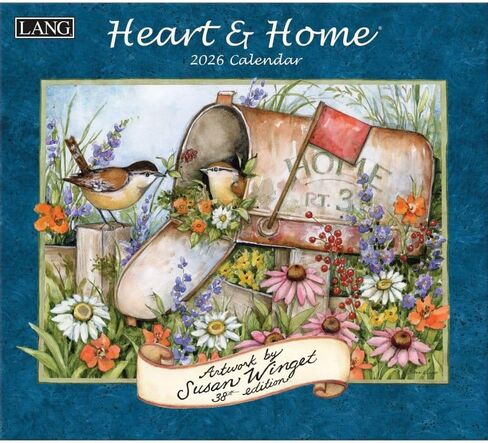 Lang Companies ، Heart and Home 2026 Wall Calendar by Susan Winget ، 13.4 '× 12' '، تقويم لمدة 12 شهر in Saudi Arabia