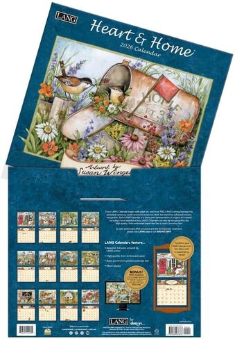 Lang Companies ، Heart and Home 2026 Wall Calendar by Susan Winget ، 13.4 '× 12' '، تقويم لمدة 12 شهر in Saudi Arabia