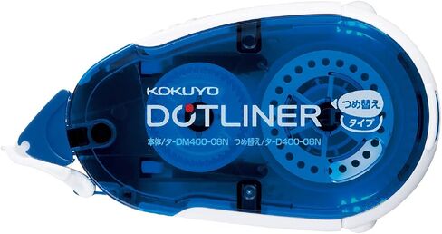 شريط الغراء Kokuyo للاصطدام ، 52.5 قدم × 0.33 في أسطوانة شريط مزدوجة الجوانب للحرف اليدوية ، عداء شريط النقطة الأزرق ، مستلزمات سجل القصاصات اللاصقة. استيراد اليابان (TA-DM400-08) in Saudi Arabia