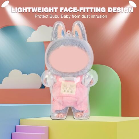 1 علبة حماية واضحة للدمى واضحة ، شاشة عازلة للأكريليك الممتازة التي تحمل غطاء وصندوق لدموبو دمية تقف 1.0 معكرون ، بما في ذلك سلسلة أمان مفتاحية (دمية غير متضمنة) in Kuwait