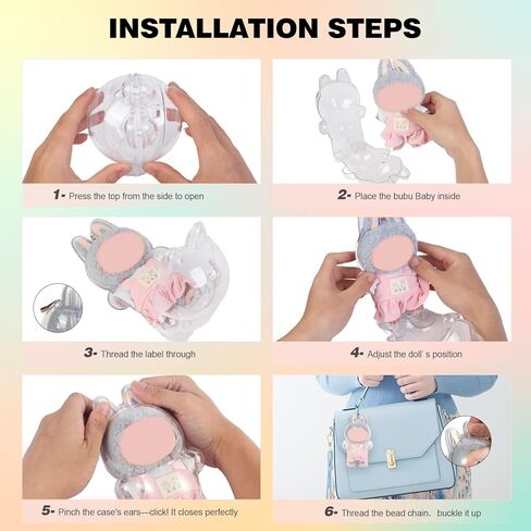 1 علبة حماية واضحة للدمى واضحة ، شاشة عازلة للأكريليك الممتازة التي تحمل غطاء وصندوق لدموبو دمية تقف 1.0 معكرون ، بما في ذلك سلسلة أمان مفتاحية (دمية غير متضمنة) in Kuwait