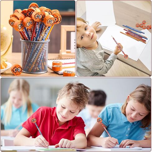 Epakh 36 Pcs Smart Cookie Pencil with Biscuit Erasers Cookie Topper Themed Pencils Cylinder Wood Pencils with Various Biscuit Element for Birthday Present Party Supplies Student Prize in Saudi Arabia