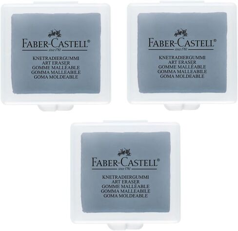 Faber-Castell Lot de 3 Gommes modélable mie de Pain Art Eraser Grise in Saudi Arabia