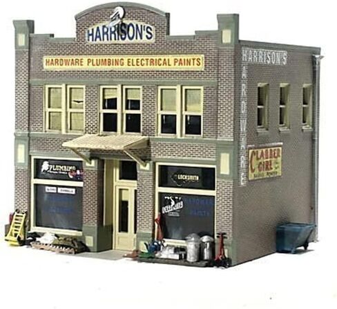 Woodland Scenics Landmark Structures Built & Ready Harrison's Hardware, N Scale in Saudi Arabia