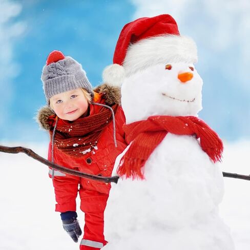 Santa Hat, Christmas Hats Holiday for Adults Unisex Velvet Comfort Extra Thicken Fur Xmas Hat for New Year Festive Party Decorations in Saudi Arabia