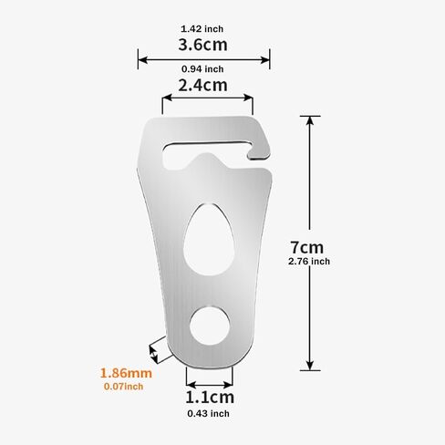 Yiju 2 Pieces Camping Tent guyline Rope Adjusters 7cm Fasteners guyline Tensioners Stainless Steel for Picnic Beach Hiking Canopy in Saudi Arabia