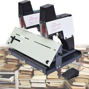 Stapler Electric SAD-LED ، آلة ربط أوتوماتيكية من 9 سرعات مع دواسة القدم ، وربط مسطح ورأسي لما يصل إلى 40 ورقة ، لاستخدام المكتب والمدرسة المزدوجة in Kuwait