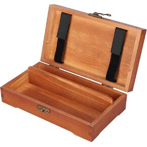 ZJchao Wooden Tool Box, Wooden Stationery Box Sketching Pencil Wood Tool Art Supply Jewelry in Saudi Arabia