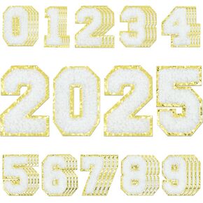 108pcs Self-Adhesive Chenille Letters Patches, A-Z Varsity Letters Stickers for Clothing Fabric Shoes Backpacks in Saudi Arabia
