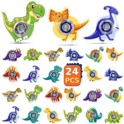 SCIONE 24Pack Mini Fidget Spinner Toys,Rainbow Party Favors for Kids Birthday Party Favors,Return Gifts,Goodie Bags Stuffers,Treasure Box Toy Classroom Prizes in Saudi Arabia
