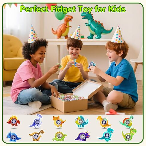 SCIONE 24Pack Mini Fidget Spinner Toys,Rainbow Party Favors for Kids Birthday Party Favors,Return Gifts,Goodie Bags Stuffers,Treasure Box Toy Classroom Prizes in Saudi Arabia