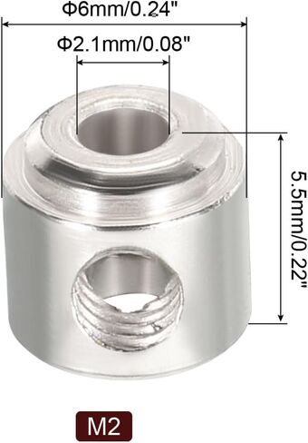MECCANIXITY 12Pcs RC Airplane Landing Gear Stopper 304 Stainless Steel 4.1mm(0.16") Plane Wheel Collar for RC Airplane Model Remote Aircraft in Kuwait